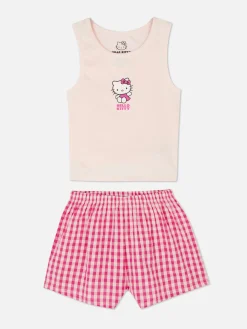 Pyjama Débardeur Et Short Hello Kitty 50e Anniversaire