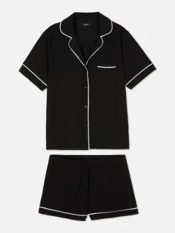 Pyjama En Jersey à Manches Courtes