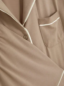 Pyjama En Jersey à Manches Courtes