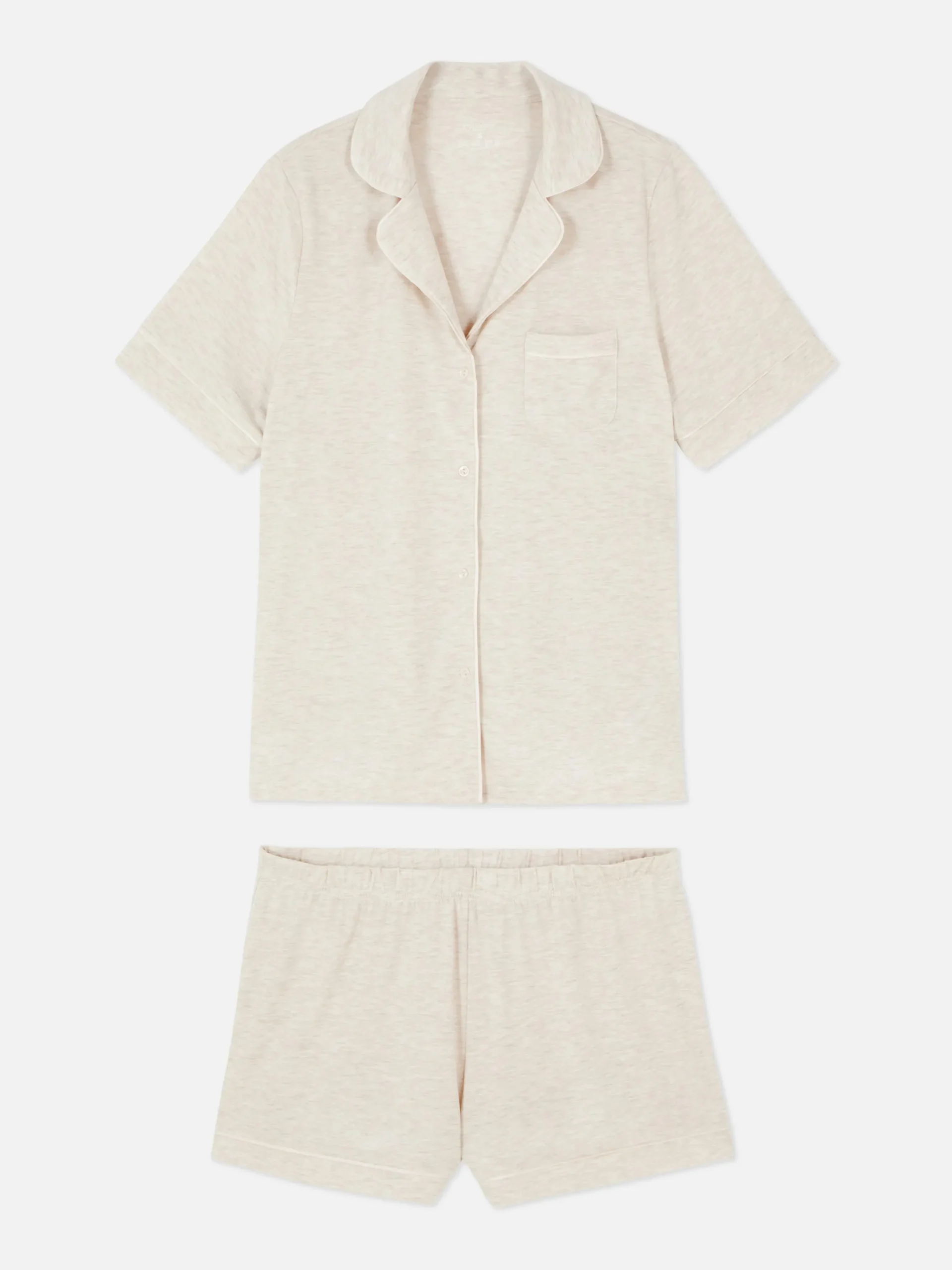 Pyjama En Jersey à Manches Courtes