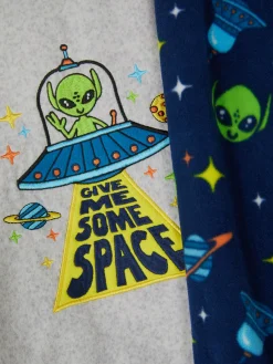 Pyjama En Molleton à Motif Spatial