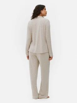 Pyjama Long Boyfriend à Motif