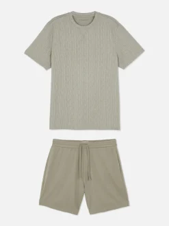 Pyjama Short Texturé