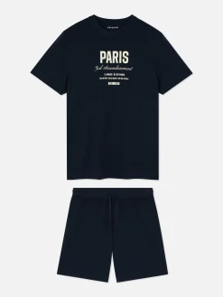Pyjama T-shirt Et Short Paris