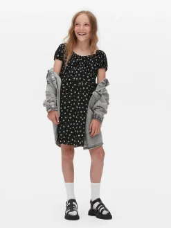 Robe Froncée à Fleurs