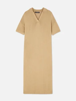 Robe Mi-longue Avec Col En V