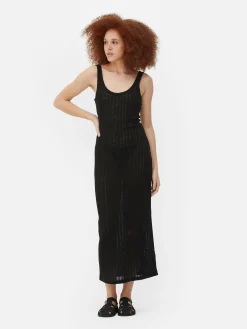 Robe Mi-longue En Crochet