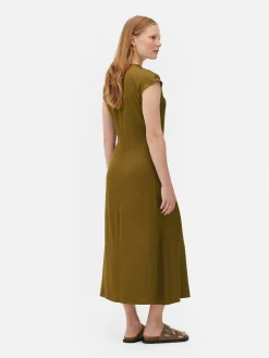 Robe Mi-longue En Satin The Edit