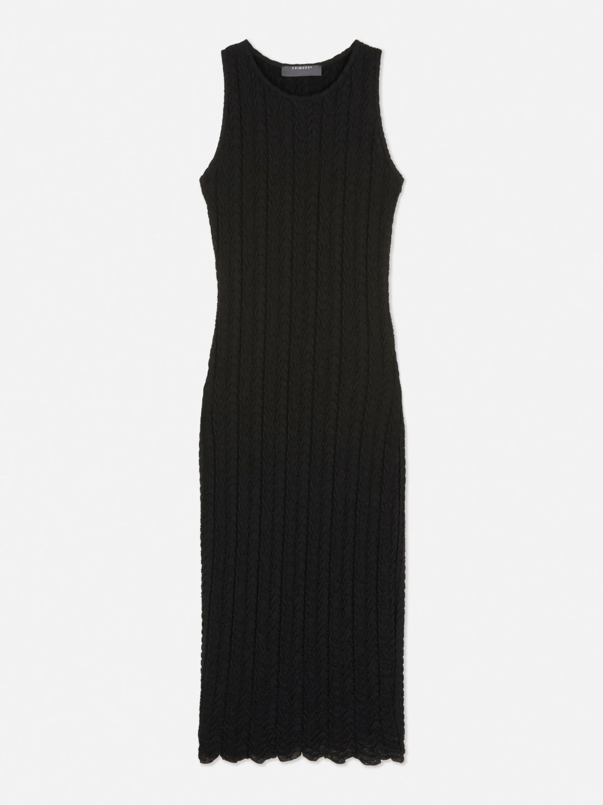 Robe Mi-longue Texturée à Dos Nageur