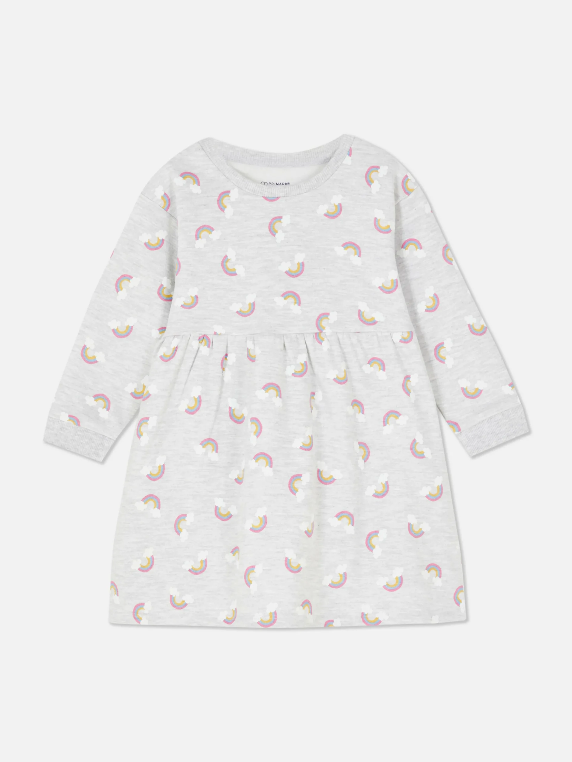 Robe Sweat-shirt à Motif Arc-en-ciel