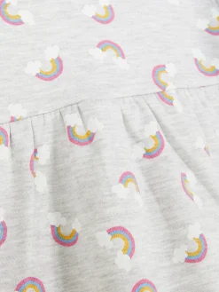 Robe Sweat-shirt à Motif Arc-en-ciel