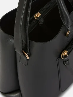 Sac Fourre-tout En Simili Cuir à Poche Zippée