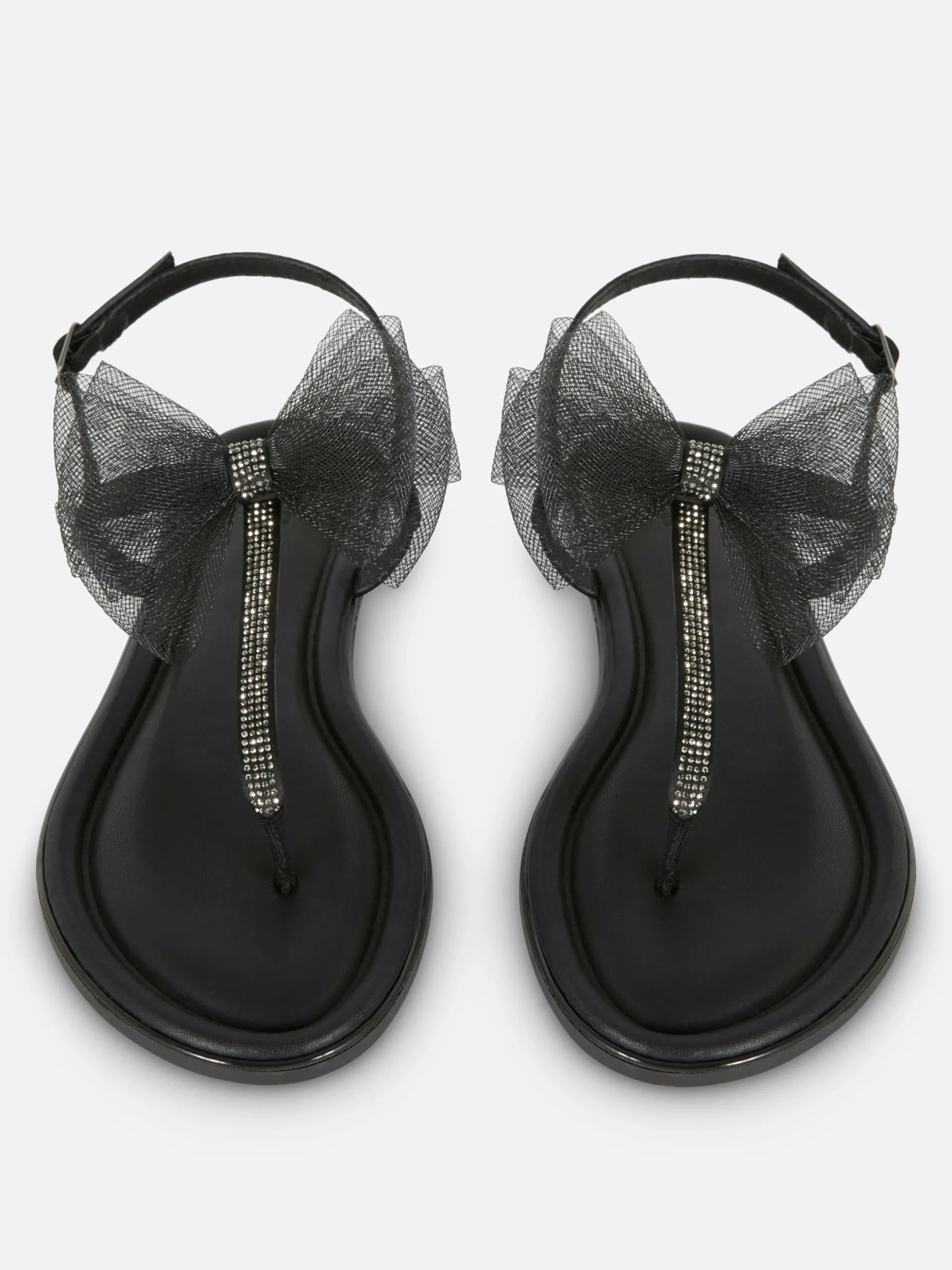 Sandales à Nœud En Maille, Pointure Large