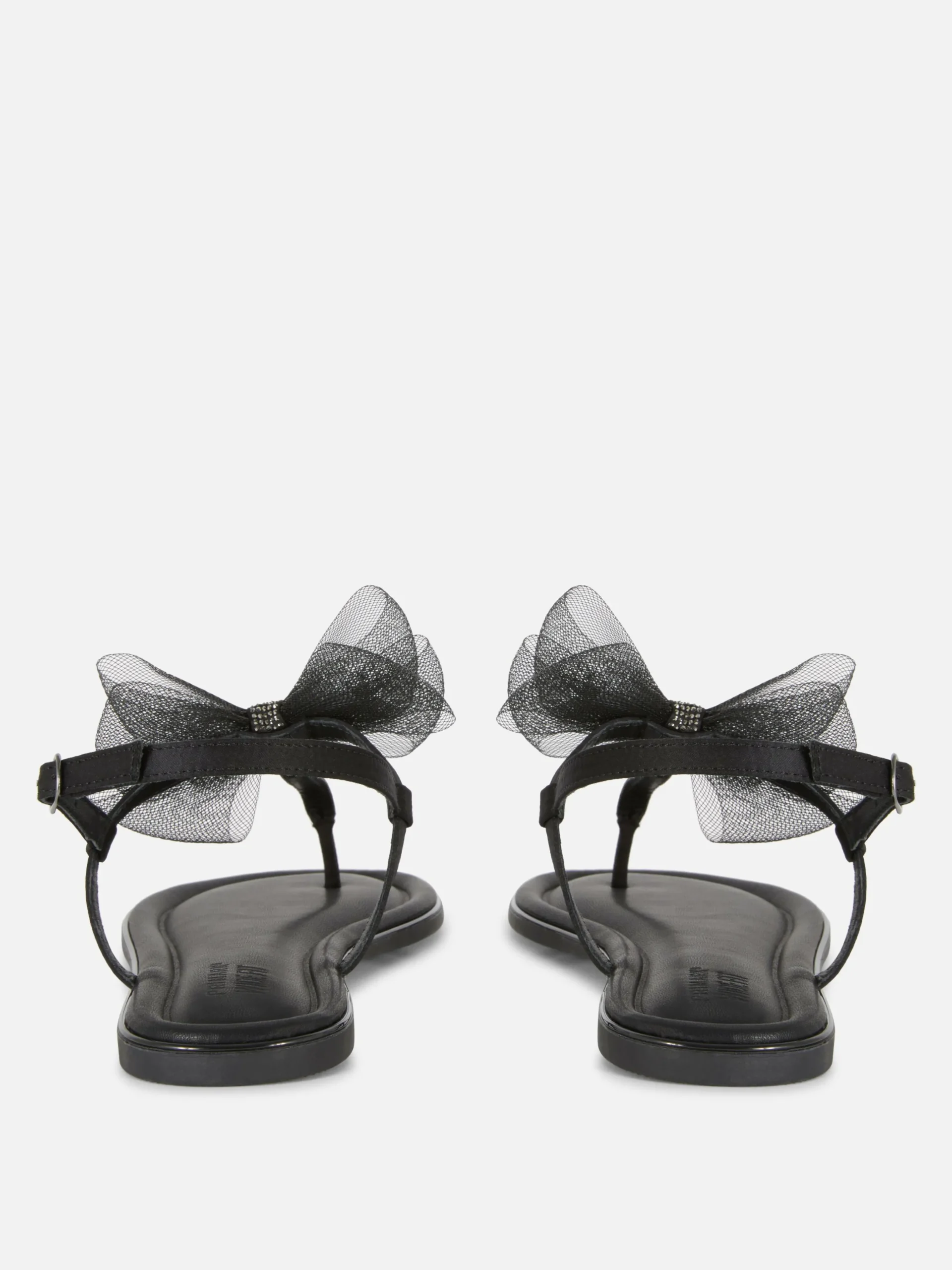 Sandales à Nœud En Maille, Pointure Large