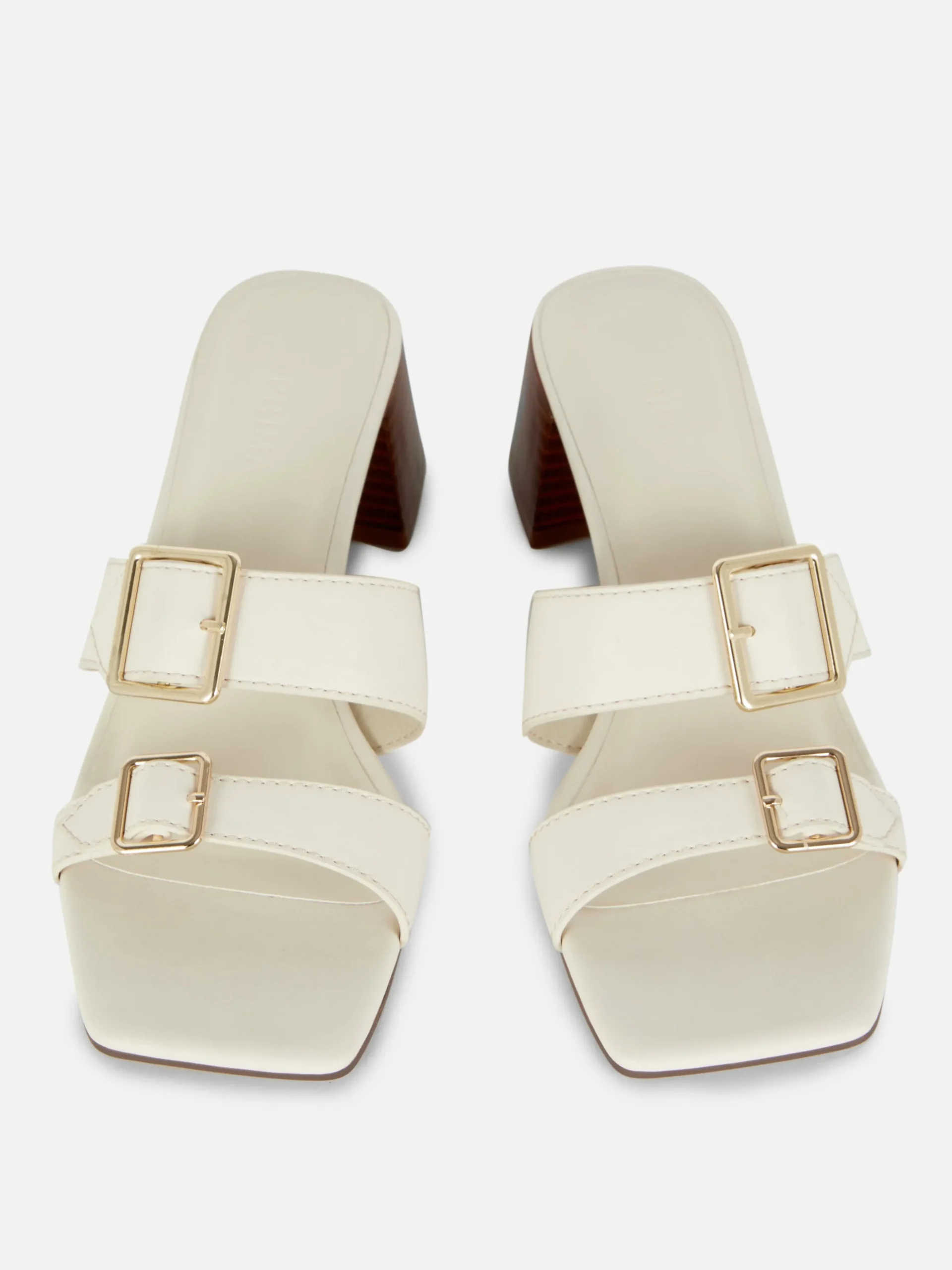 Sandales à Talon Bloc Avec Boucles