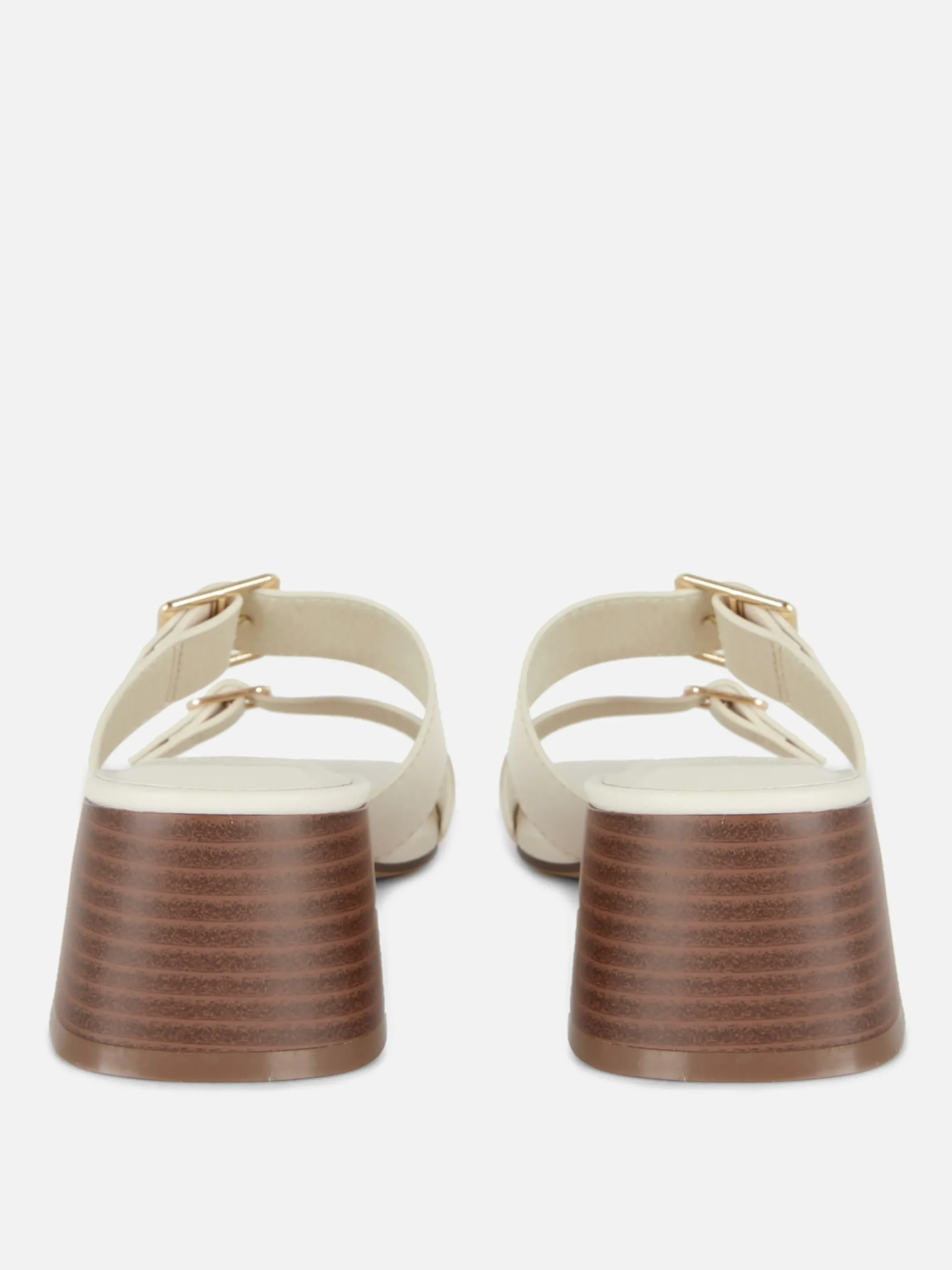 Sandales à Talon Bloc Avec Boucles