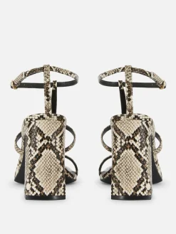 Sandales à Talon Carré Et Bride En T Rita Ora