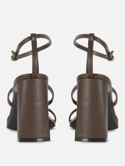 Sandales à Talon Carré Et Bride En T Rita Ora