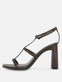 Sandales à Talon Carré Et Bride En T Rita Ora