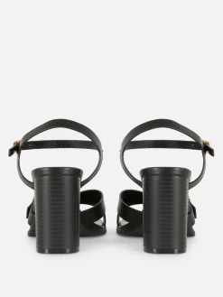 Sandales à Talons Et Brides Croisées