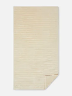 Serviette De Bain Côtelée Texturée