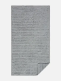 Serviette De Bain Côtelée Texturée