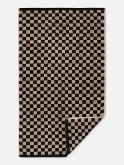 Serviette Essuie-mains à Imprimé Damier