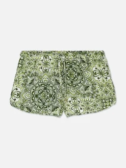 Short De Pyjama à Motif Mandala