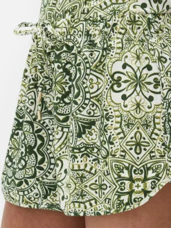 Short De Pyjama à Motif Mandala