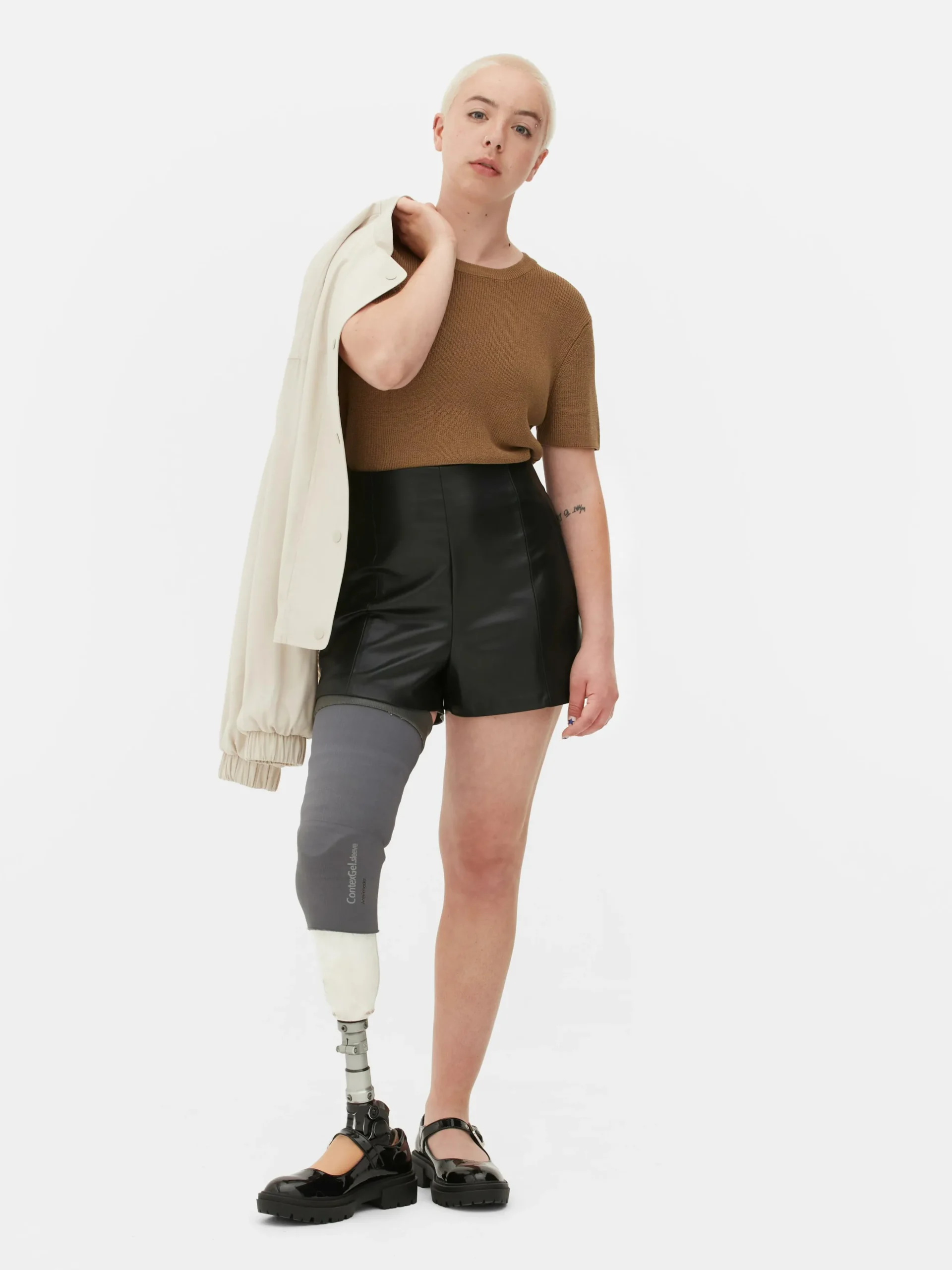 Short En Simili Cuir