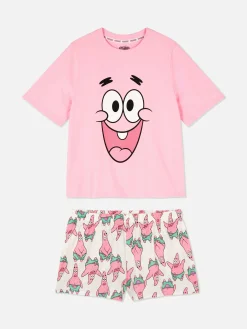 Short Et T-shirt Femme Bob L'éponge Patrick étoile De Mer Pour Toute La Famille
