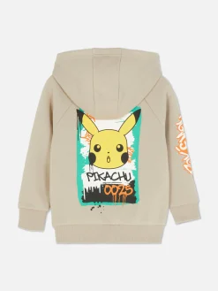 Sweat à Capuche à Motif Graffiti Pokémon Pikachu