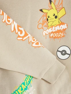 Sweat à Capuche à Motif Graffiti Pokémon Pikachu
