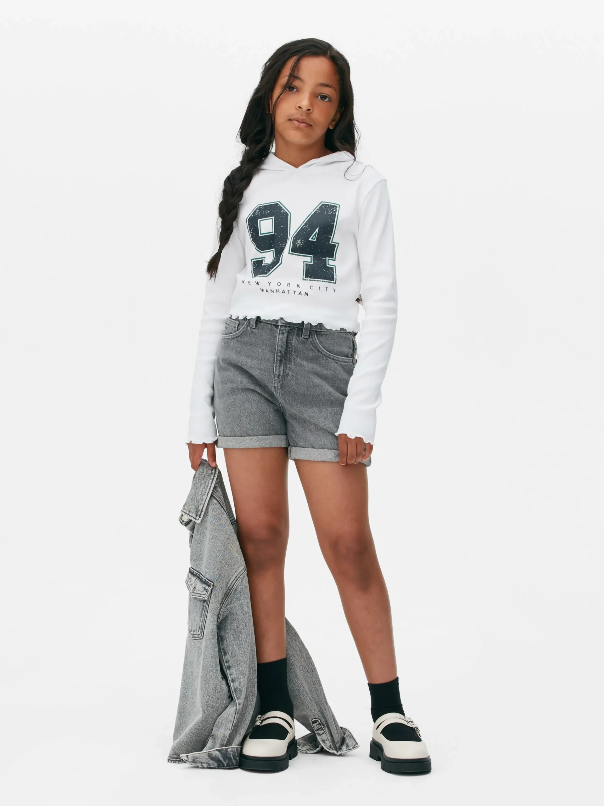 Sweat à Capuche Court New York