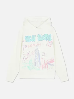 Sweat à Capuche Graphique