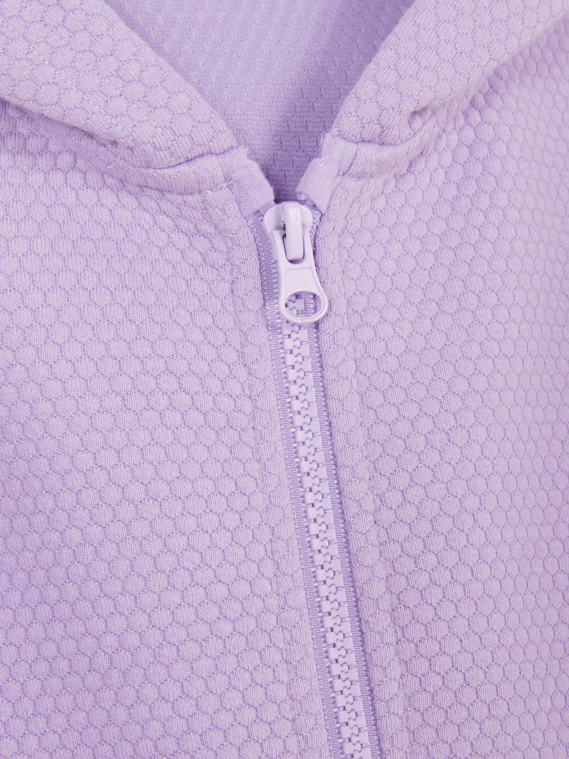 Sweat Texturé à Capuche Zippé