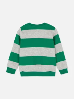 Sweat-shirt à Col Ras-du-cou Et Rayures Disney Mickey Mouse