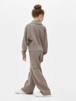 Sweat-shirt Délavé à L'acide à Col Cheminée