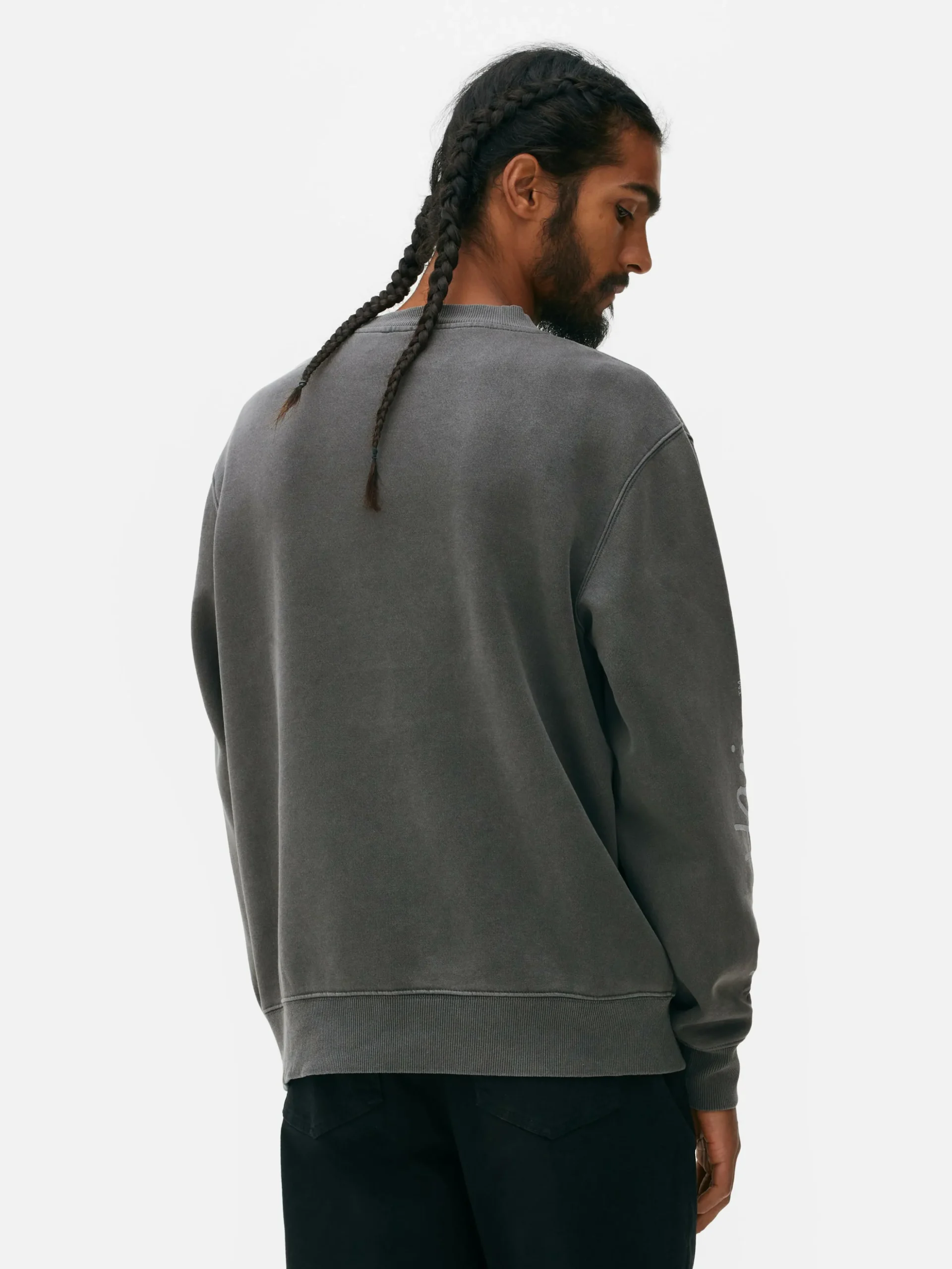 Sweat-shirt Délavé à L'acide Disney Mickey Mouse X Keith Haring