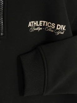 Sweat-shirt Graphique à Col Cheminée