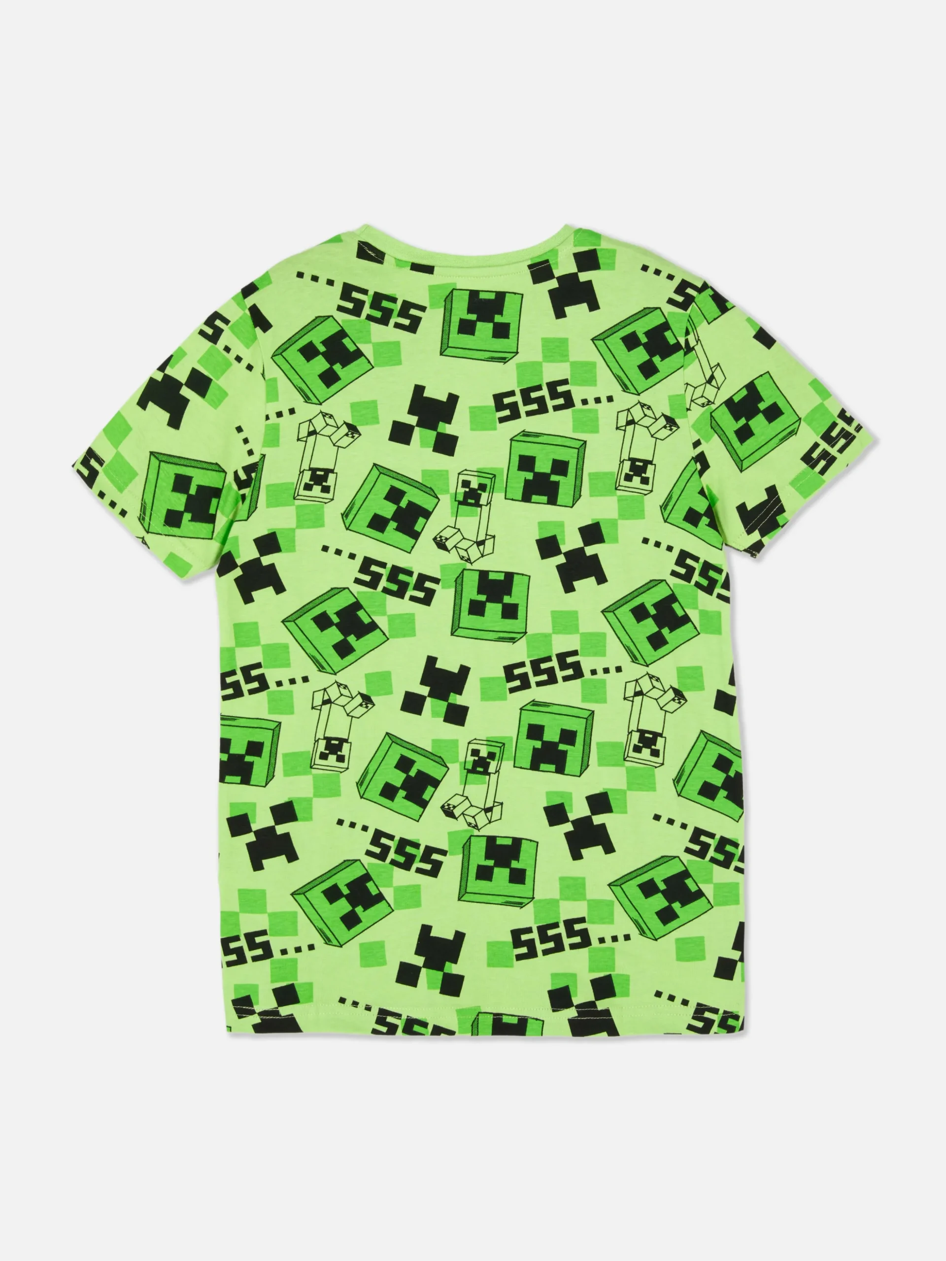 T-shirt à Imprimé Minecraft Creeper