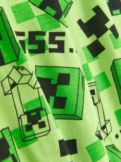 T-shirt à Imprimé Minecraft Creeper