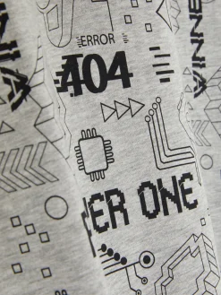 T-shirt à Manches Longues Et Motif Gaming