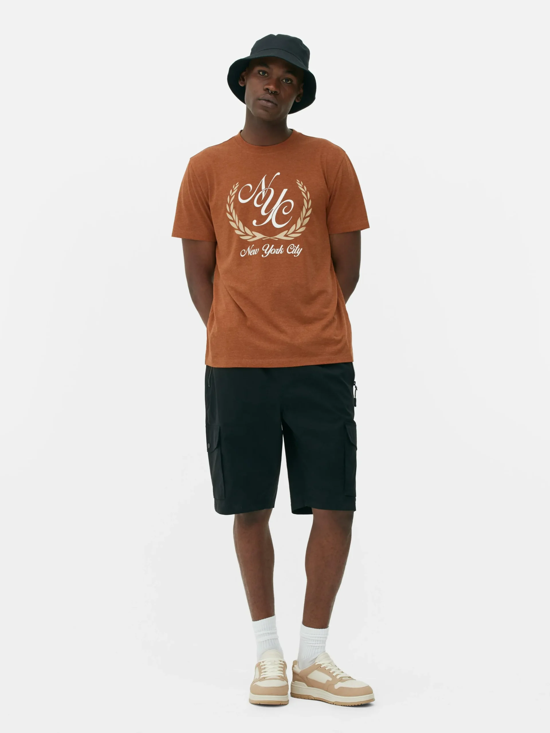 T-shirt à Motif Armoiries New York City