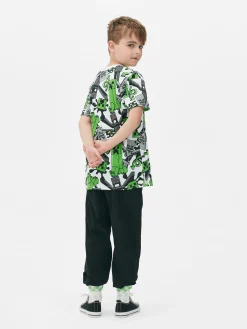 T-shirt à Motif Minecraft Creeper