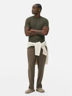 T-shirt Coupe Slim à Manches Courtes