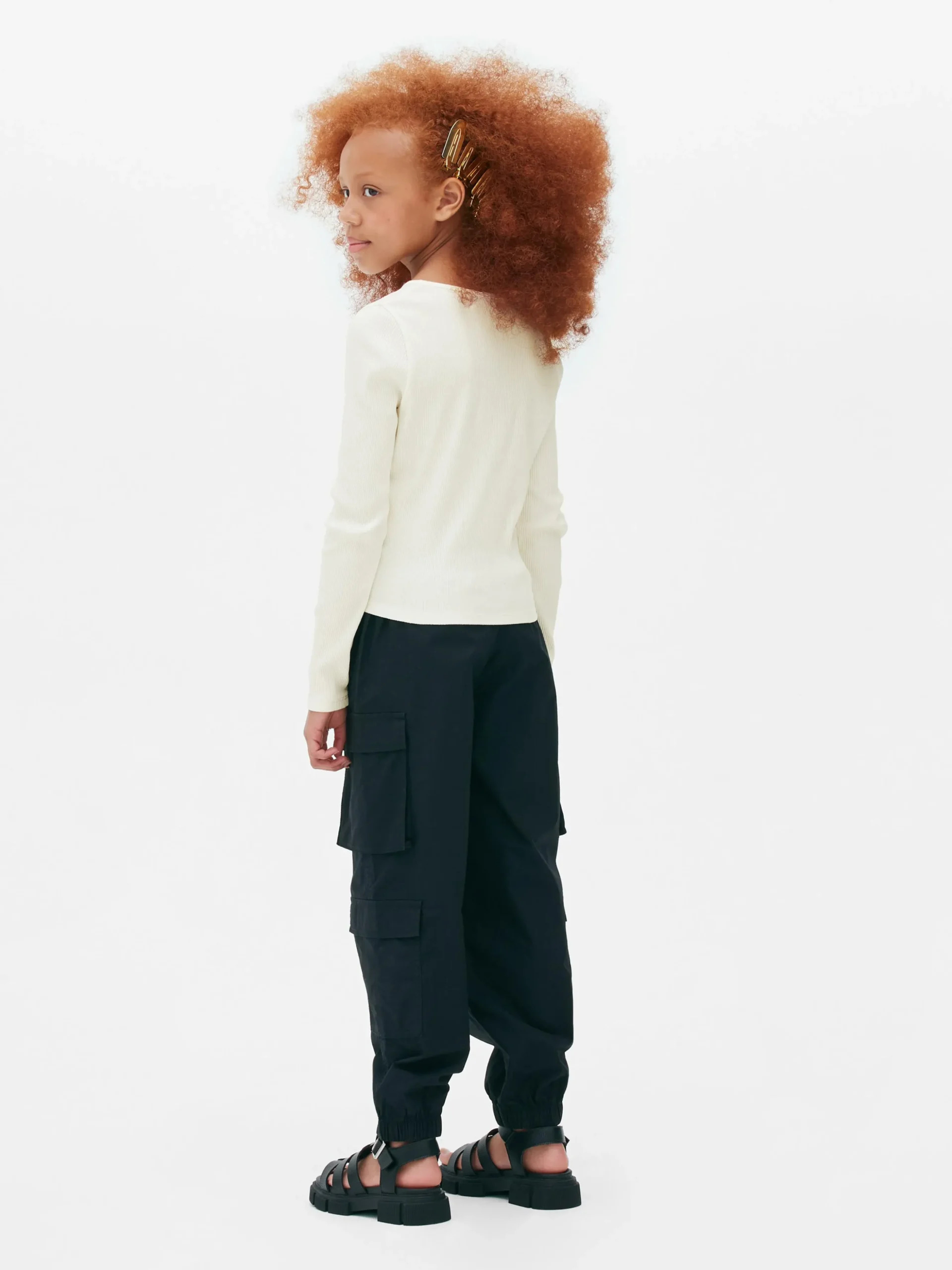 T-shirt Côtelé à Encolure Crantée