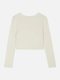 T-shirt Côtelé Boutonné