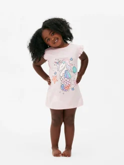 T-shirt De Nuit à Motif Hippocampe Licorne