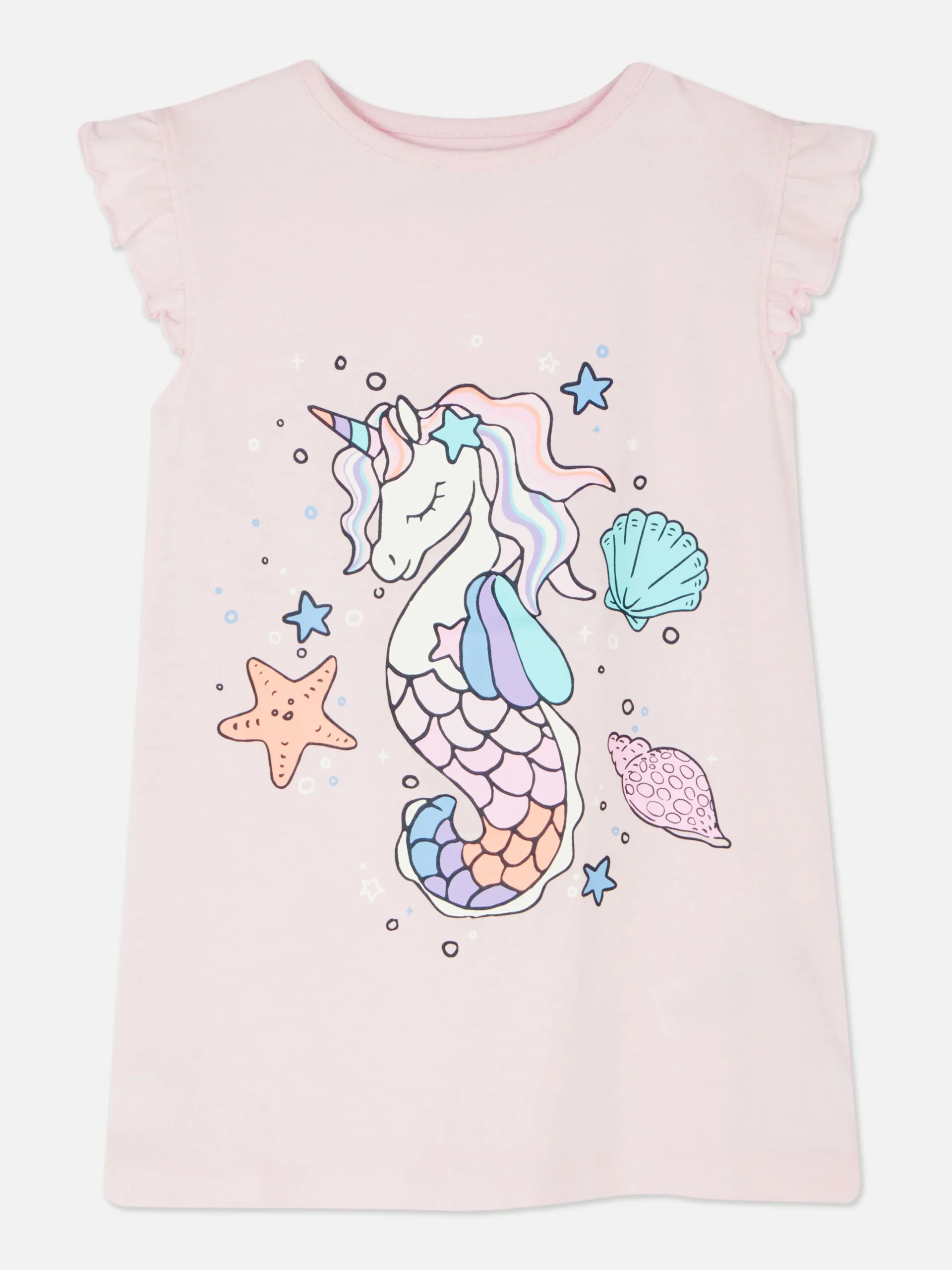 T-shirt De Nuit à Motif Hippocampe Licorne